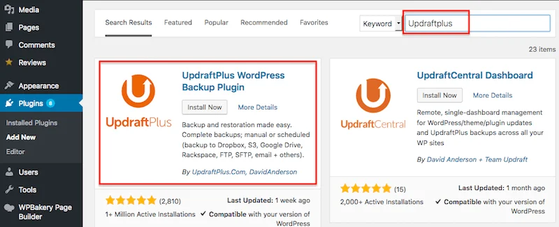 How to Backup WordPress site for Free with UpdraftPlus